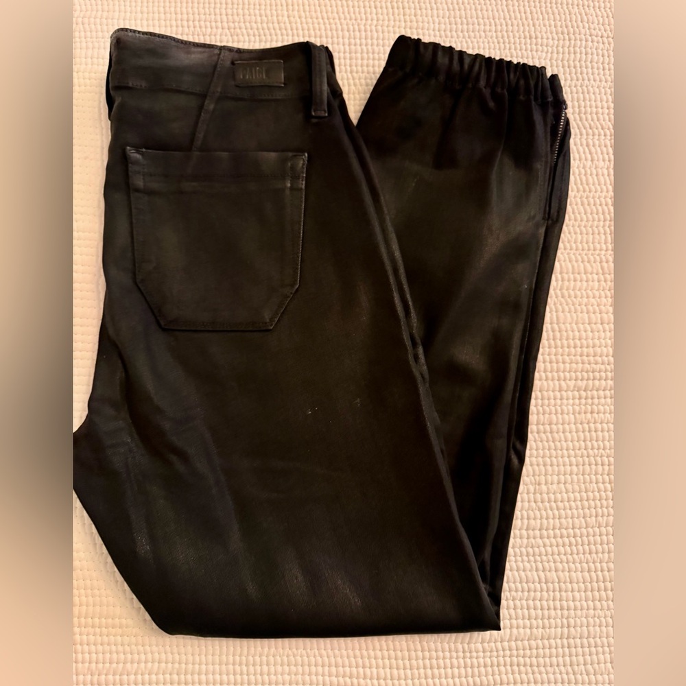PAIGE Mayslie Jogger in Black Fog Luxe Coating